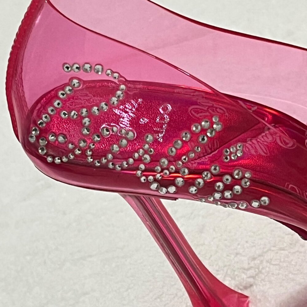 Barbie x ALDO Tessy Heels Rhinestone Pink Size 6 Women s pre owned - Picture 6 of 8